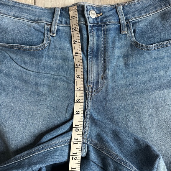 NWT Old Navy High Rise WOW Wide Leg Womens 12P Boho Western Denim Medium Wash - Picture 8 of 9